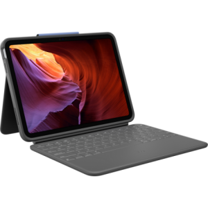 Logitech Étui et clavier 920-011200 Rugged Folio iPad Gris
