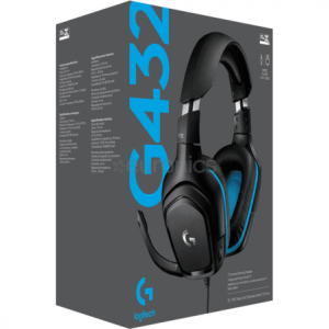 Logitech Casque 981-000770 G432 Noir Cyan
