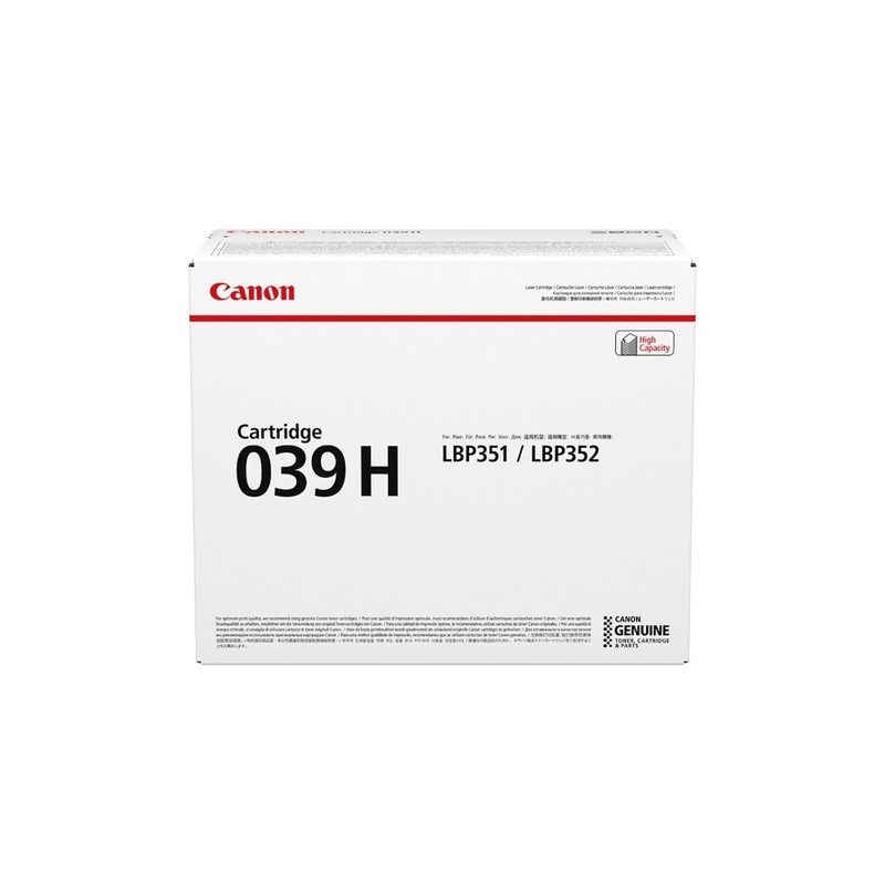 Canon Toner 0288C001 039H XL Noir