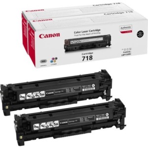 Canon Toner 2662B005 718 Double pack Noir