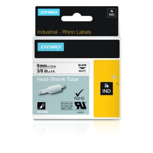 Dymo Gaine thermorétractable 18053 Rhino Industrial Noir sur Blanc