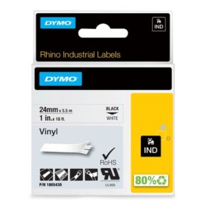 Dymo Ruban encreur 1805430 Rhino Industrial Vinyl XXL Noir sur Blanc
