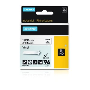 Dymo Étiquette 18445 Noir sur Blanc
