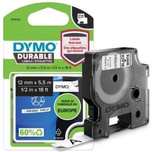 Dymo Étiquette 1978364 Noir sur Blanc