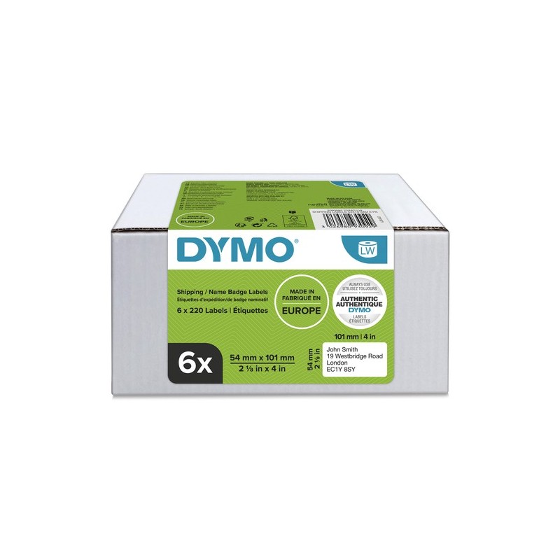 Dymo Étiquette 2093092 Blanc