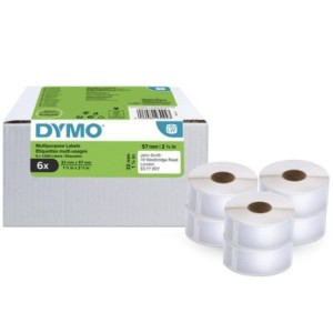 Dymo Étiquette 2093094 6-Pack Blanc