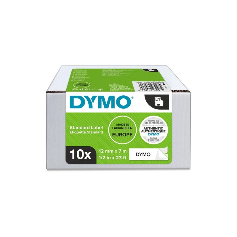 Dymo Étiquette 2093097 Noir sur Blanc