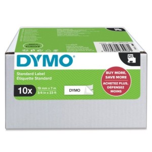 Dymo Étiquette 2093098 10-Pack Noir sur Blanc