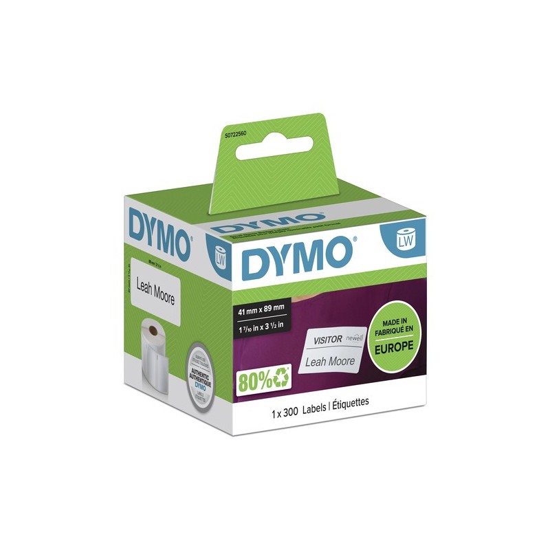 Dymo Étiquette S0722560 11356 Blanc