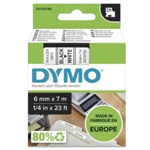 Dymo Ruban encreur S0720780 43613 Noir sur Blanc