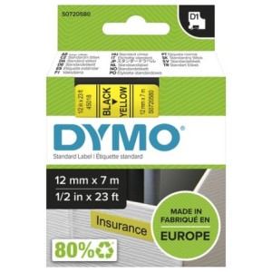 Dymo Ruban encreur S0720580 45018 Noir sur Jaune
