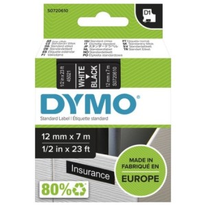 Dymo Ruban encreur S0720610 45021 Blanc sur Noir