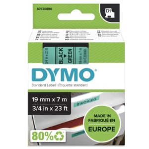 Dymo Ruban encreur S0720890 45809 Noir sur vert