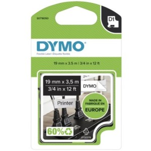 Dymo Ruban encreur S0718040 16957 Noir sur Blanc