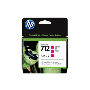 HP Encre 3ED78A 712 3-Pack Magenta
