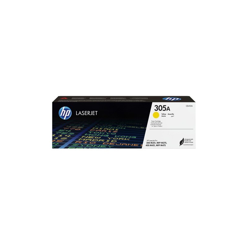 HP Toner CE412A 305A Jaune