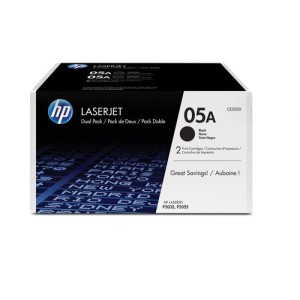 HP Toner CE505D 05A Double pack Noir