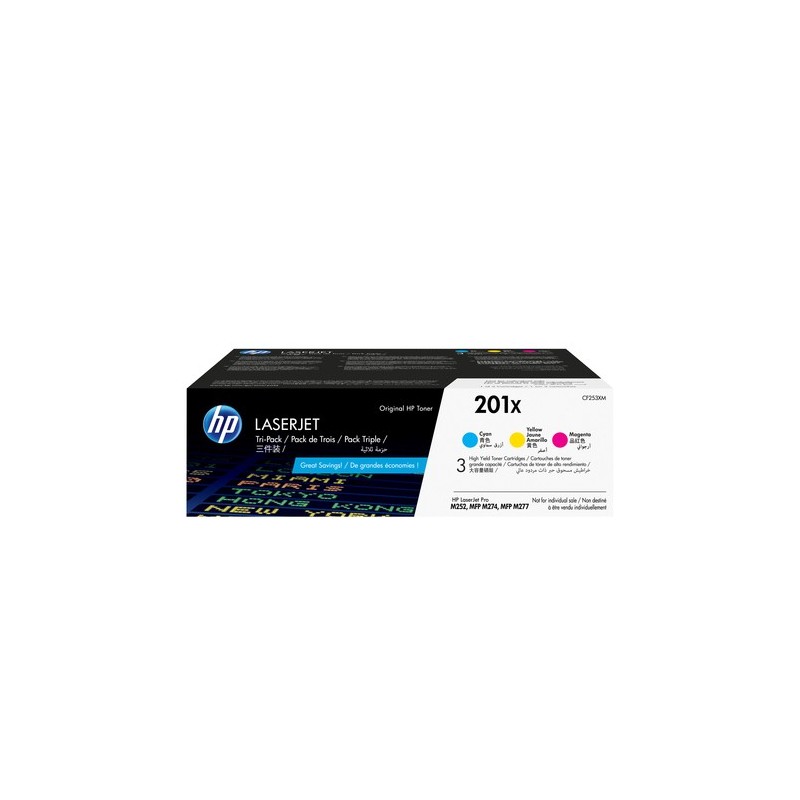 HP Toner CF253XM 201X Multipack C M Y
