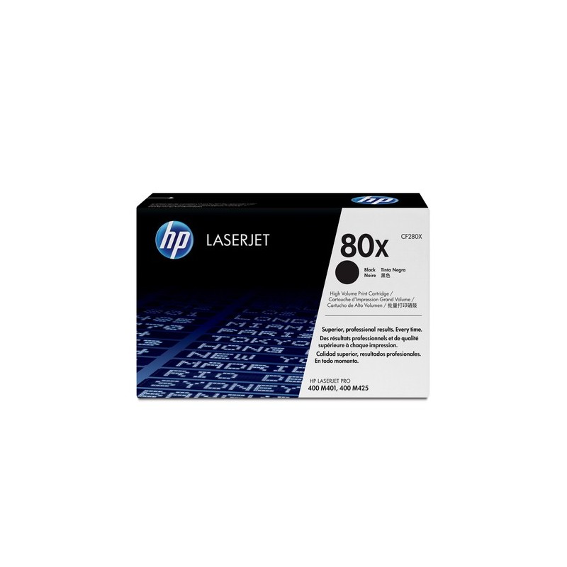 HP Toner CF280X 80X XL Noir