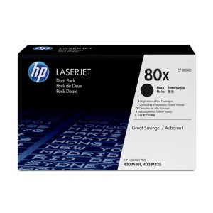 HP Toner CF280XD 80X XL Doppelpack Noir