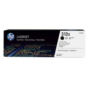 HP Toner CF380XD 312XD Double pack Noir