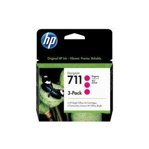 HP Encre CZ135A 711 3-Pack Magenta