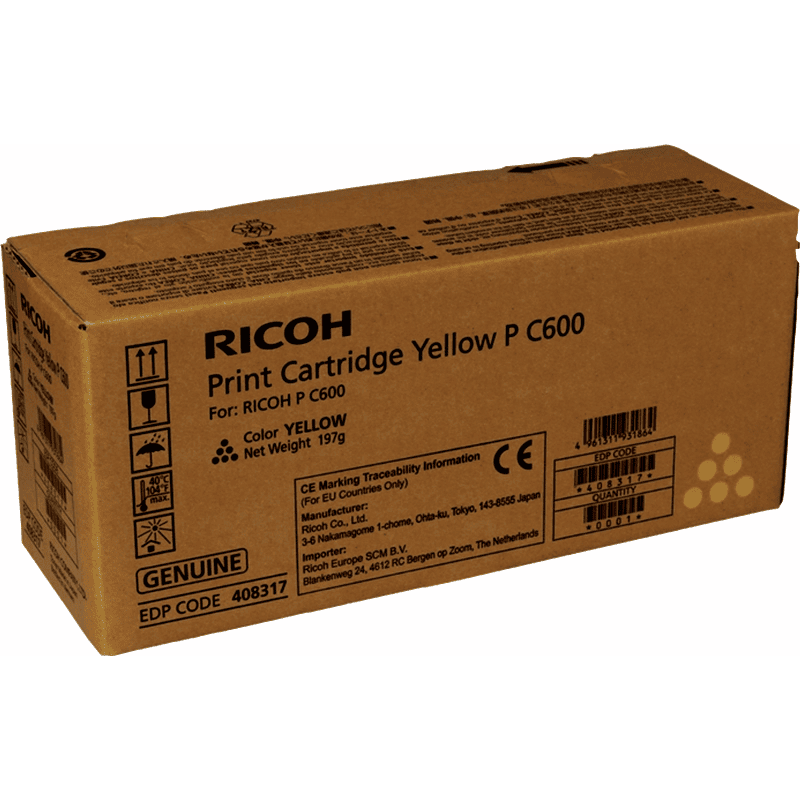 Ricoh Toner 408317 MP C600 Jaune