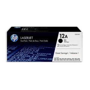 HP Toner Q2612AD 12AD Double pack Noir