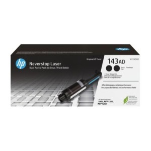 HP Toner W1143AD W1143AD Double pack Noir