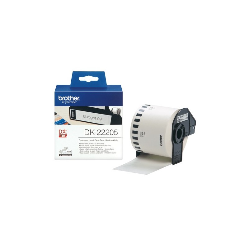 Brother Étiquette DK22205 DK-22205 Blanc