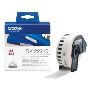 Brother Étiquette DK22210 DK-22210 Blanc