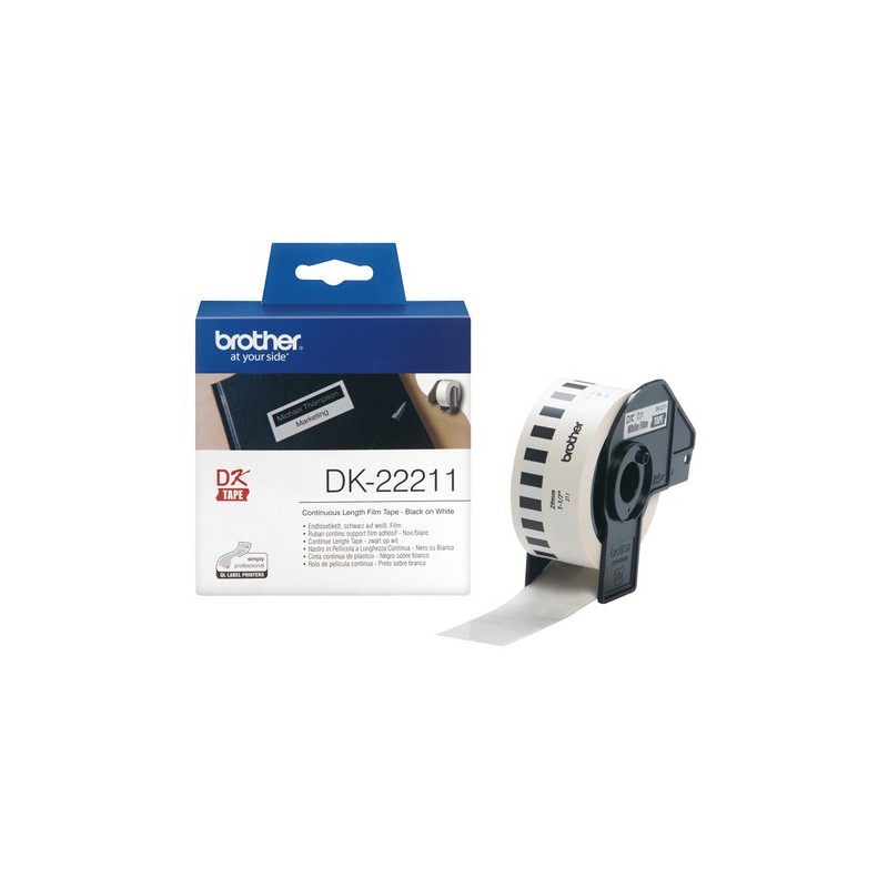 Brother Étiquette DK22211 DK-22211 Blanc