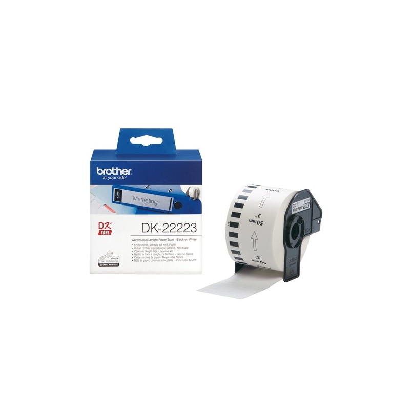 Brother Étiquette DK22223 DK-22223 Blanc