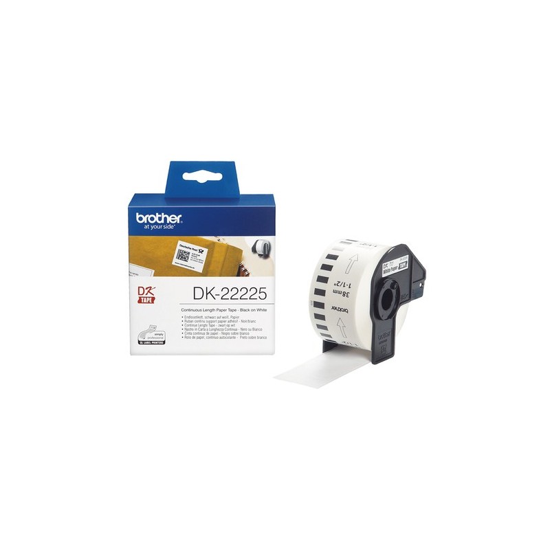 Brother Étiquette DK22225 DK-22225 Blanc