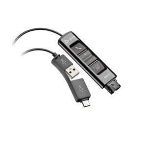 Poly Adaptateur 786C7AA DA85 USB to QuickDisconnect Noir