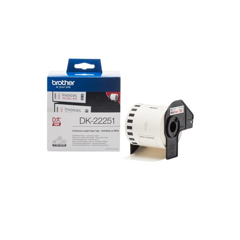 Brother Étiquette DK22251 DK-22251 Blanc