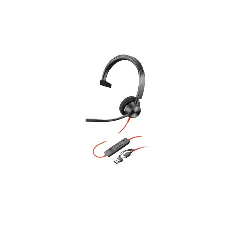 Poly Casque 8X216AA Blackwire 3310 MS Noir