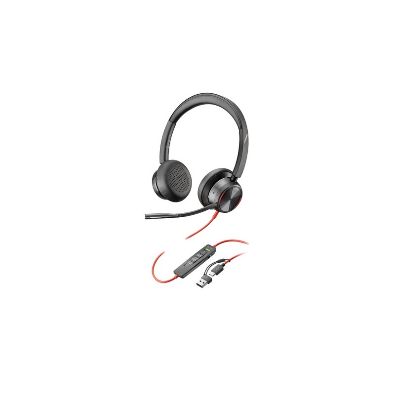 Poly Casque 8X223AA Blackwire 8225 Noir