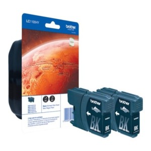Brother Encre LC1100HYBKBP2 LC-1100HYBKBP2 XL Doppelpack Noir