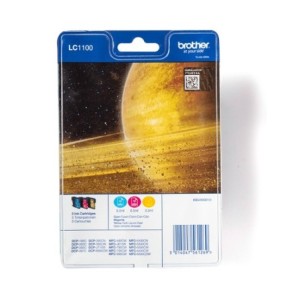 Brother Encre LC1100RBWBP LC-1100RBWBP Multipack in Blister C M Y