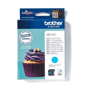 Brother Encre LC123C LC-123C Cyan