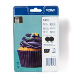 Brother Encre LC123BKBP2 LC-123BKBP2 Double pack Noir