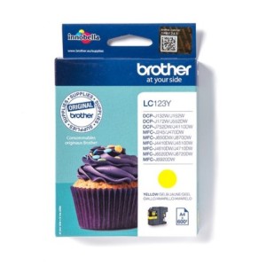 Brother Encre LC123Y LC-123Y Jaune