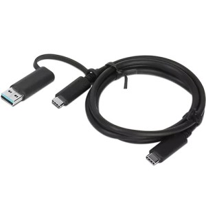 Lenovo Câble 4X90U90618 / USB-C 1m Noir