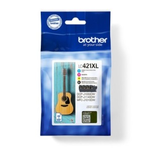 Brother Encre LC421XLVAL LC-421XLVAL XL Multipack BK C M Y