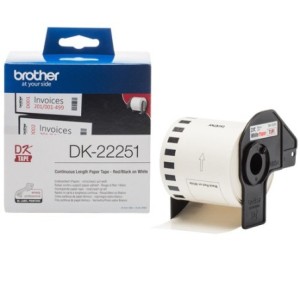 Brother Étiquette DK22251 DK-22251 Blanc