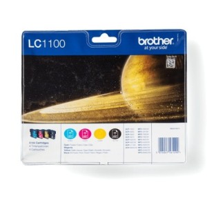 Brother Encre LC1100VALBP / LC-1100VALBP Multipack BK,C,M,Y