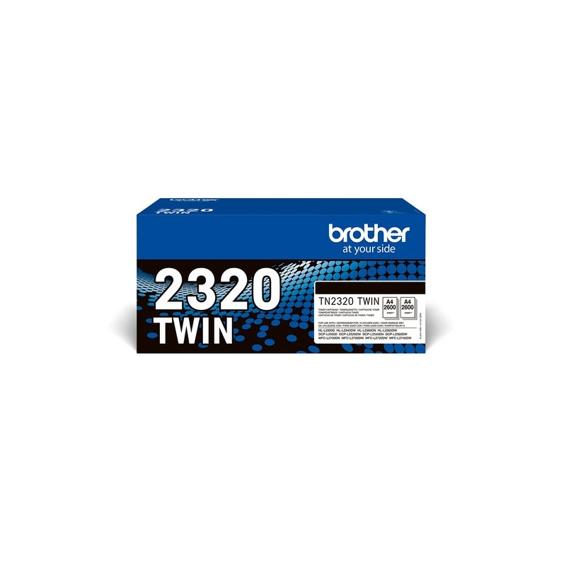 Brother Toner TN2320TWIN TN-2320TWIN Double pack Noir