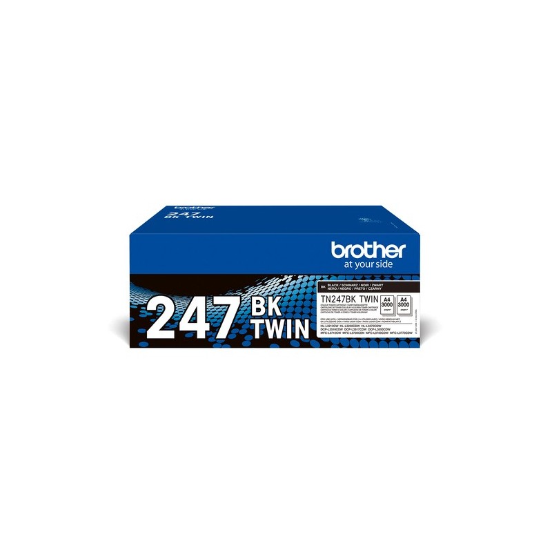 Brother Toner TN247BKTWIN TN-247BKT XL Doppelpack Noir