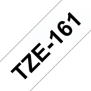 Brother Ruban encreur TZE161 TZE-161 Noir sur transparent
